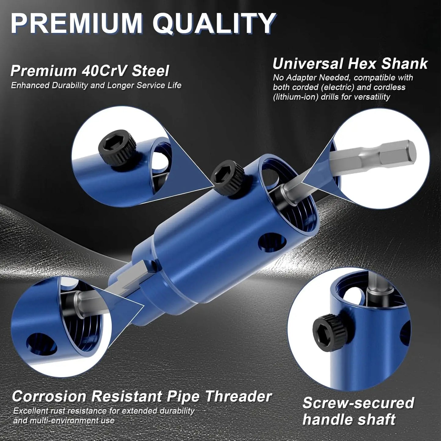 Faucet Angle Valve Broken Wire Extractor 1/2 3/4 1 Inch Broken Pipe Extractor Tool Head Screw Extraction Angle Valves Remove