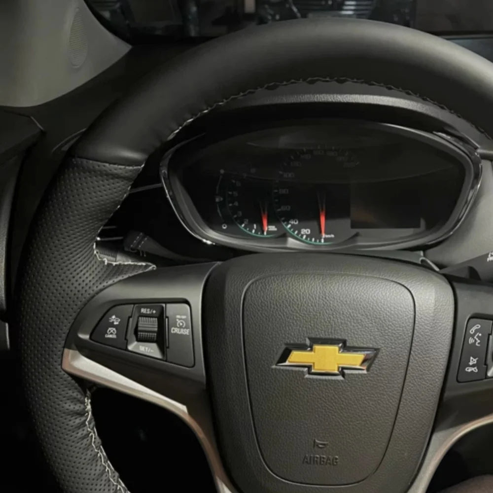 Customization Hand Sewing Microfiber Leather Car Steering Wheel Cover Accessories For Chevrolet Cruze Hatchback Sedan 2009-2014