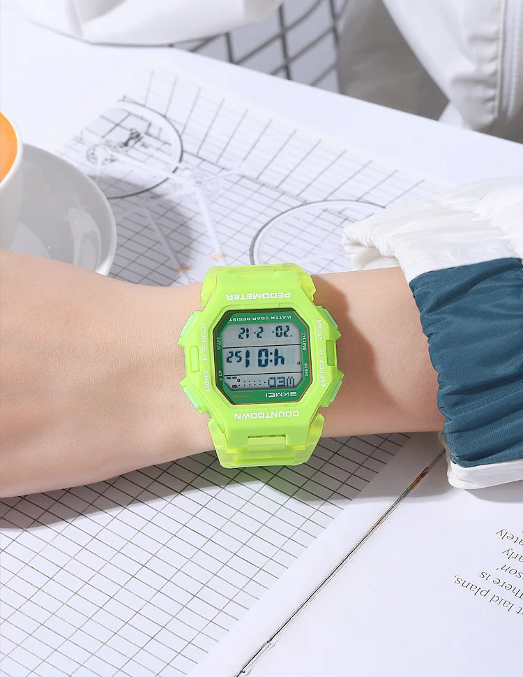 SKMEI 2596 Brand New Men Electronic Watch Fashion Alarm Clock Calendar Chronograph Luminous Digital Watches for Man reloj hombre
