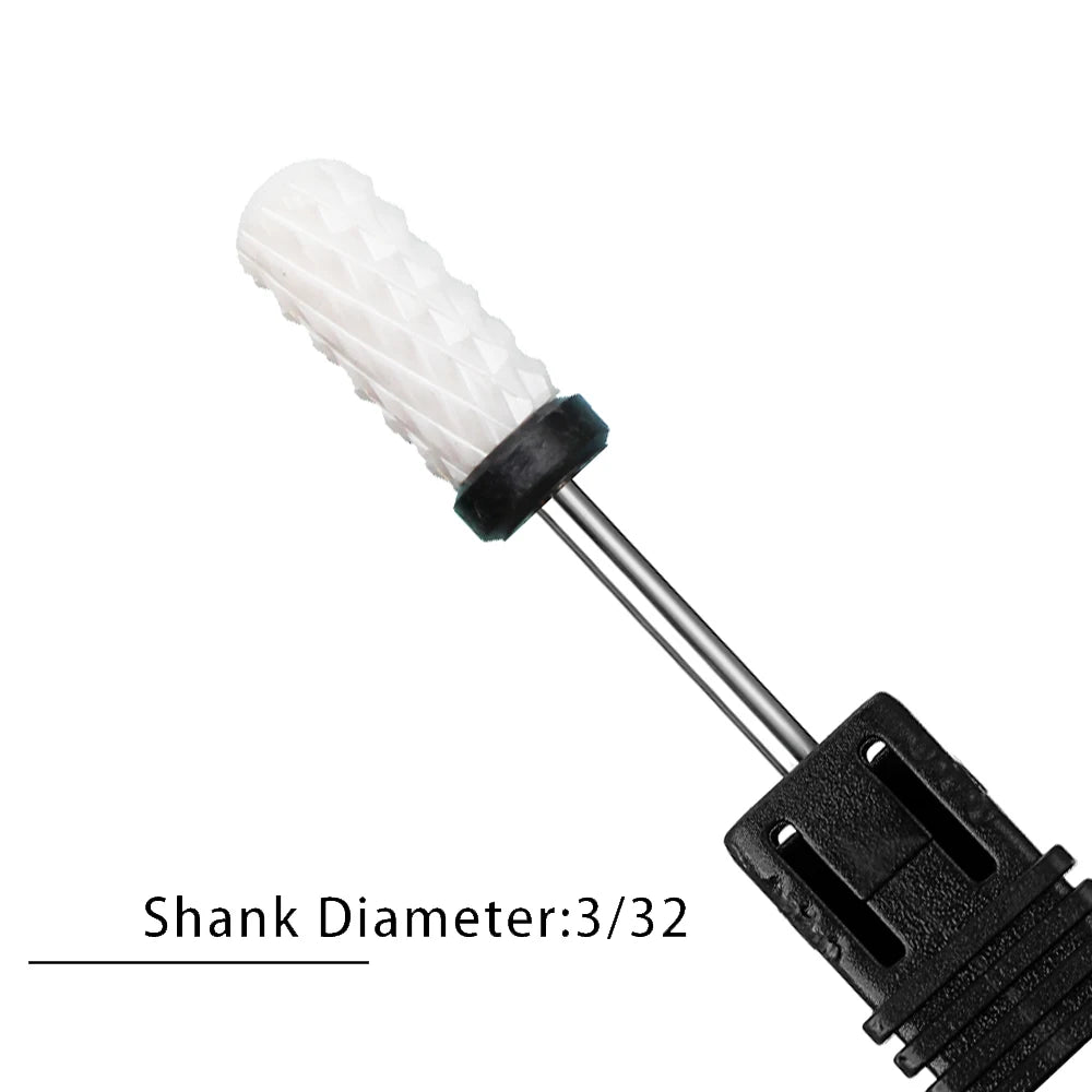 Nail Drill Bits Flame Ceramic Cutters for Manicure Electric Pedicure Nail Bits Gel Polish Remover Files Burr Nail Accessories