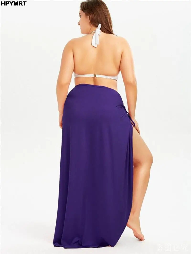 Women's Solid Color Halter Suspender Dress – Loose Sleeveless Beach Dress | S–5XL (7 Colors)