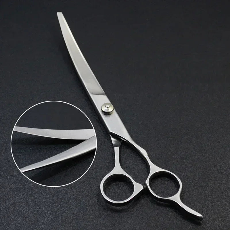 Pet Grooming Scissor Set - Trimming & Bent Haircut Shears – photo 6
