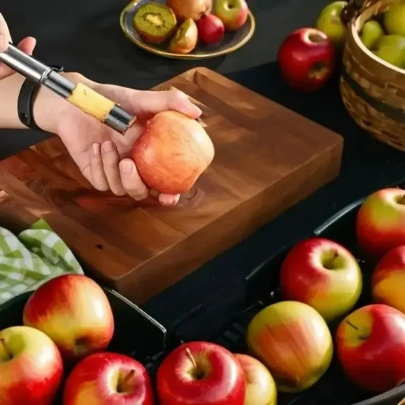 Multi-Fruit Corer, Stainless Steel for Apples, Pears, Oranges, with Hanging Hole, Easy Grip Handle, Professional Kitchen Tool