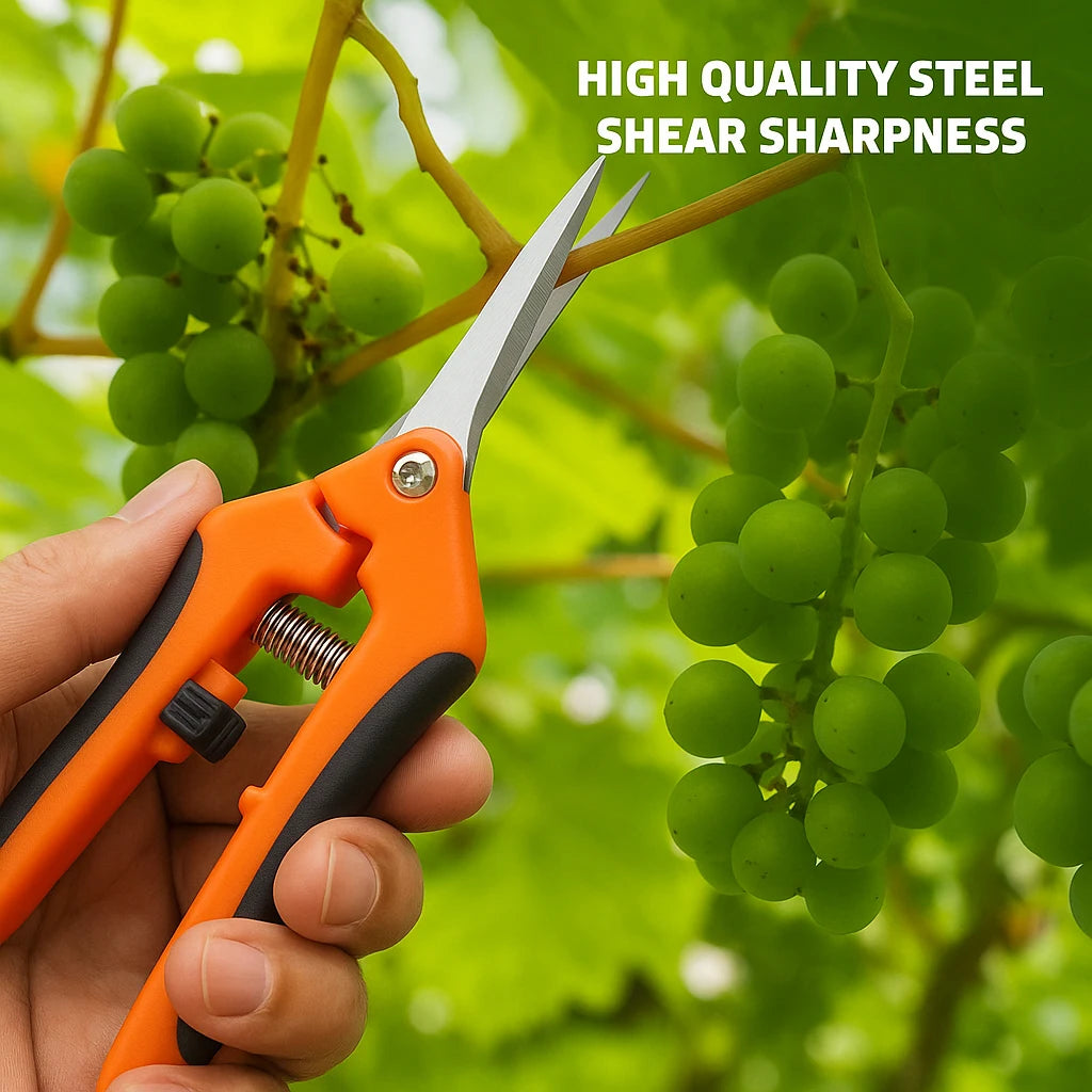 3-Pack Garden Pruning Shears – Stainless Steel Clippers & Snips for Trimming and Pruning