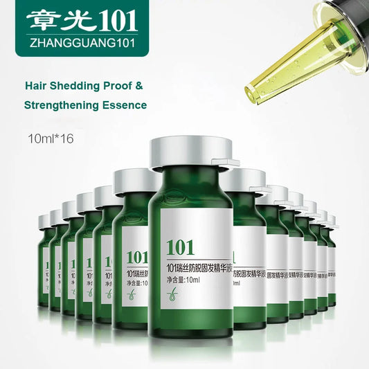 Powerful Zhangguang 101 Shedding Proof & Strengthening Essence 10ml X16 Chinese Herbal Formula Oil Control Tonic