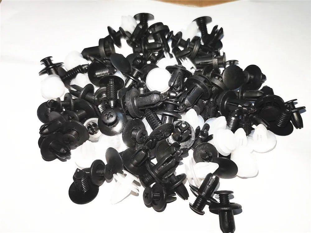 6 Size 100pcs Auto Fastener Clip Mixed for Toyota SIENTA Vellfire Verso PROACE Hilux Tacoma Tundra 4Runner FT-EV FT-HT