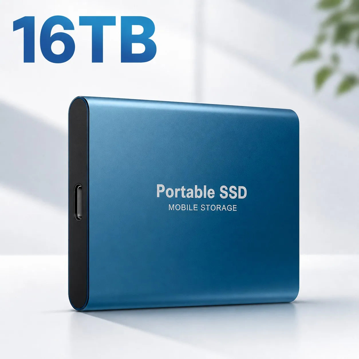 1TB Portable SSD — Slim High-Speed External Solid State Drive