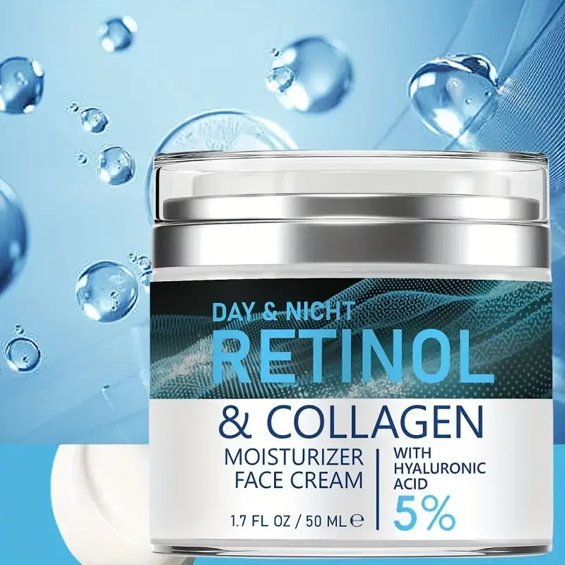 ENVISHA Retinol & Collagen Anti-Aging Face Cream 50ml – Whitening, Pore Refining, Wrinkle Reduction & Deep Hydration | CPNP Certified