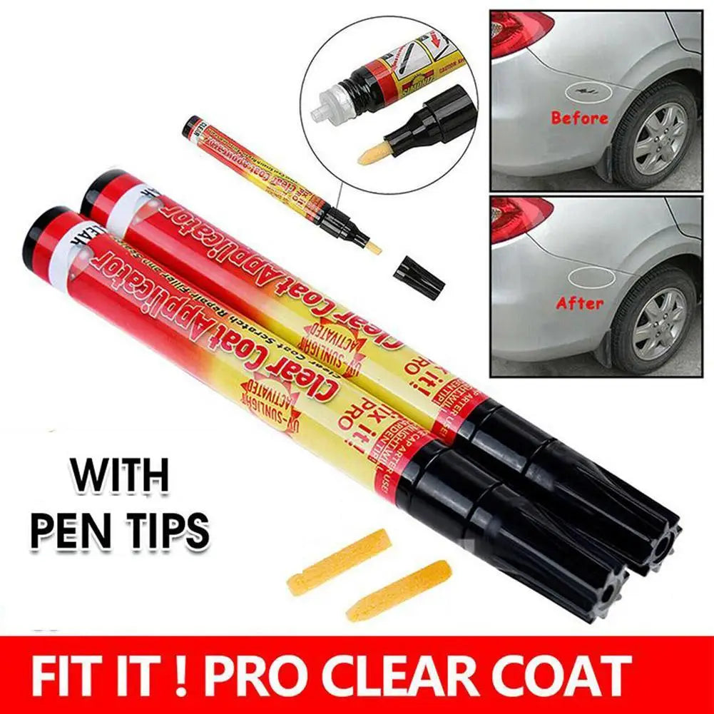 3pcs Car Scratch Repair Remover Pen Car-styling Portable Fix It Pro Clear Coat Applicator Tool Portable Universal Auto Paint Pen