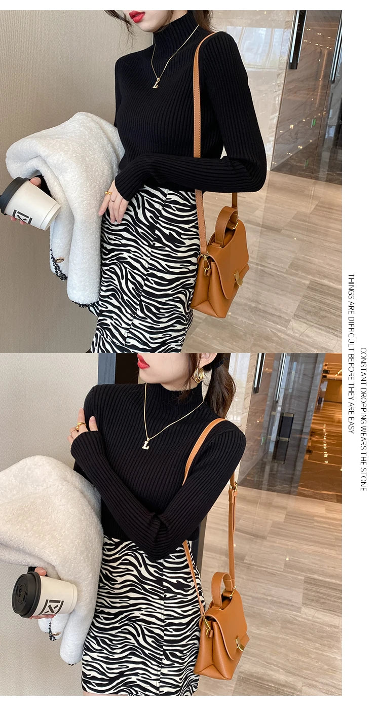 Women's slim mock neck sweater — view 17 of 20