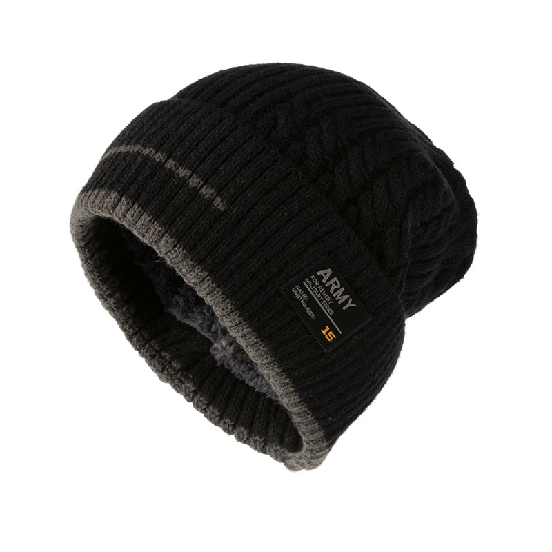 Thick Knit Beanie, Unisex Winter Skullcap
