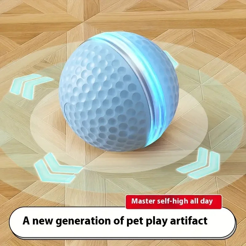 Smart Electric Rolling Cat Toy Ball – USB Rechargeable Automatic Interactive Teaser | Moving Bouncing Ball for Cats