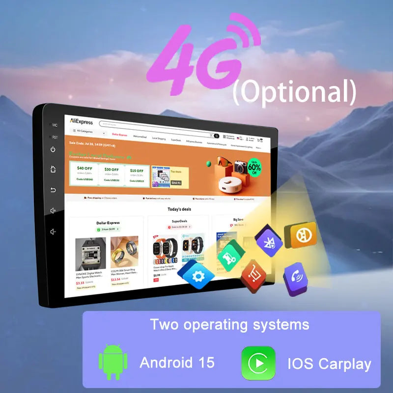 Car Stereo with Apple CarPlay & Android Auto, Compatible with VW Polo 5 (2011-2016)