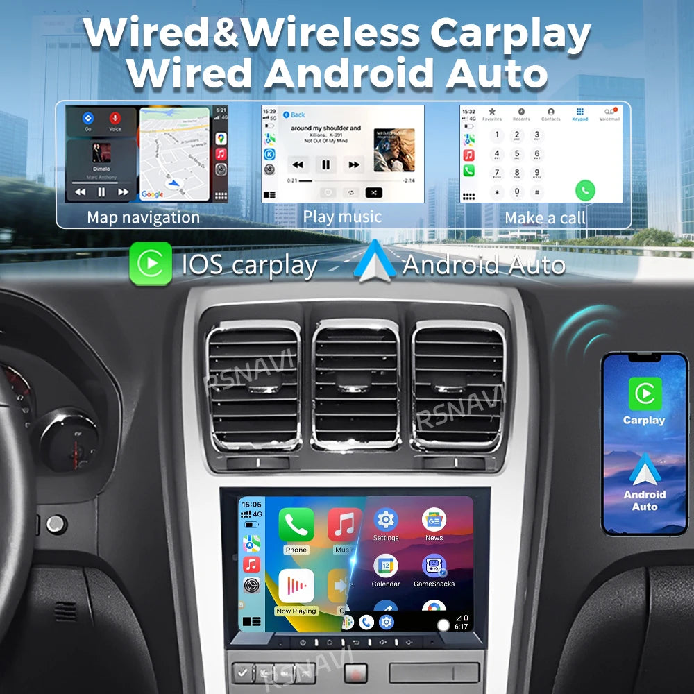 Android 16 Carplay Car Radio For Chevrolet Silverado Impala GMC Yukon Acadia Sierra Navigation GPS Multimedia Player stereo wifi