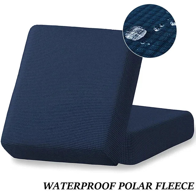Waterproof Plain Sofa Cushion Cover Jacquard Elastic Sofa Slipcovers for Living Room Chaise Lounge L-shaped Sofa Seat Cover