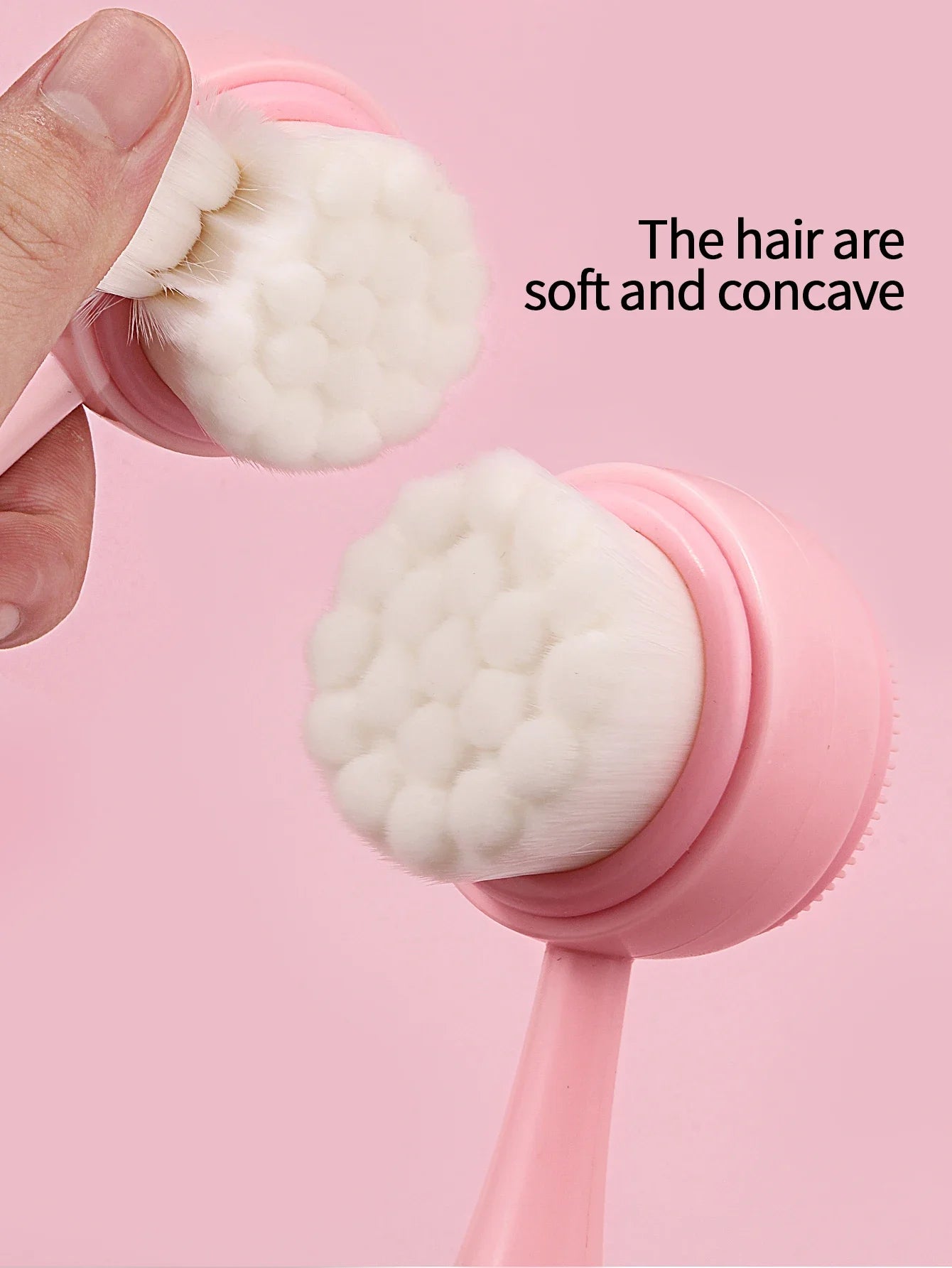 1PC Silicone Facial Cleansing Brush, Handheld Manual Cleansing Brush, Makeup Removal Cleansing Tool