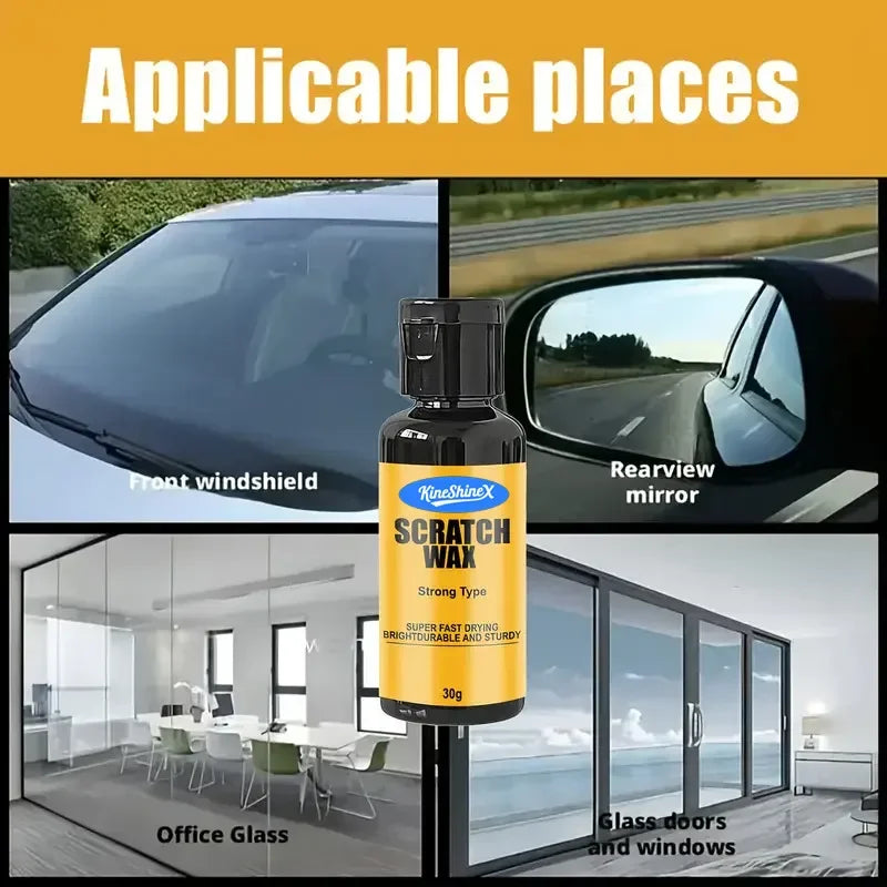 Glasses Restoration Resin: Repair cream for repairing glasses scratches, yellowing and wear, lens repair, automotive glass