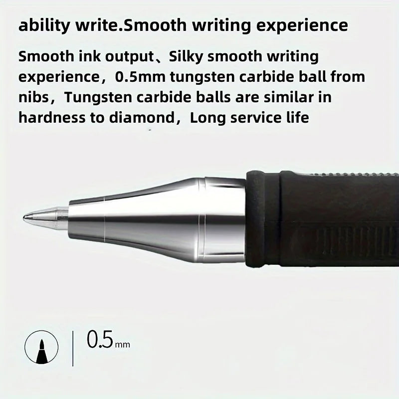 5/10/20pcs Quick-Drying Gel Pens, 0.5mm Fine Tip, Black Ink - Ideal Choice for Office and School clea For school office use only