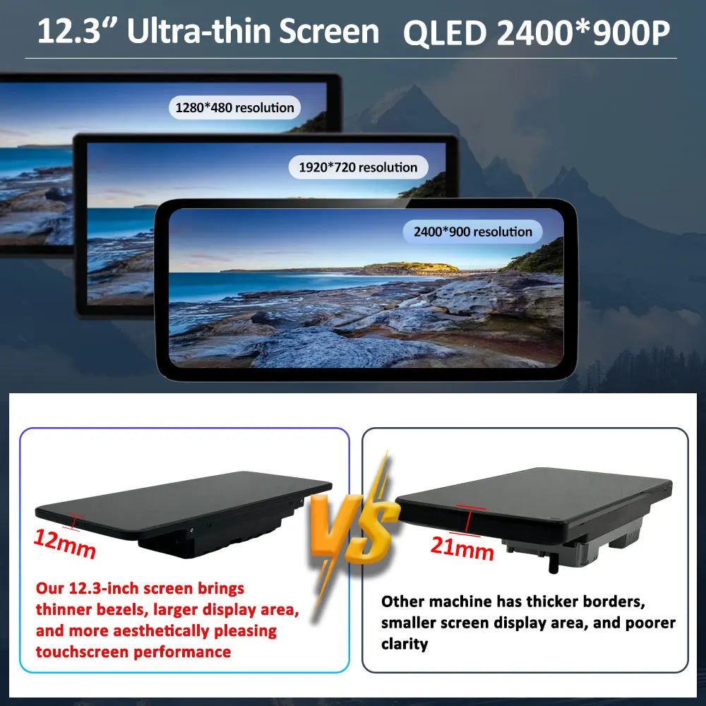 Android 16 Intelligent System for BENZ C CALSS W205 GLC 2026 - 2026 Car Video Multimedia Player GPS Navigation QLED HD Screen BT
