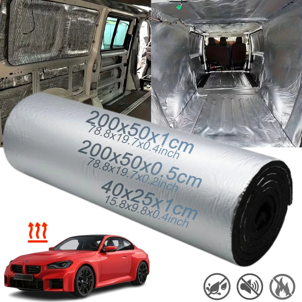 Car Sound Deadening Mat, 5 mm and 10 mm - Hood, Roof and Doors
