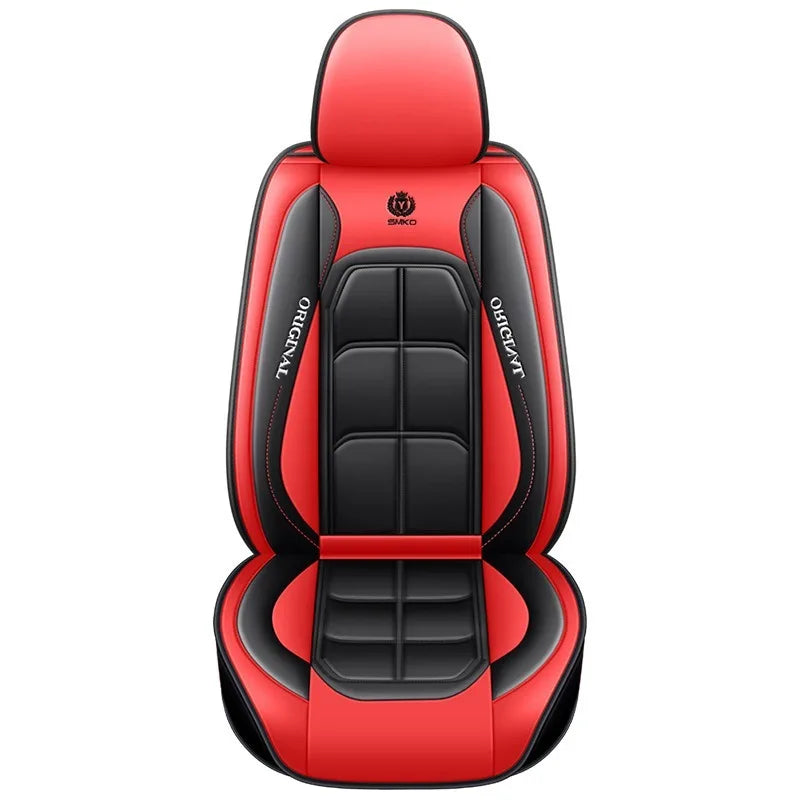 Universal Single Seat Cover For Car Front Driver Passenger Seat Leather Full Coverage Cushion Protector Auto Interior Decor