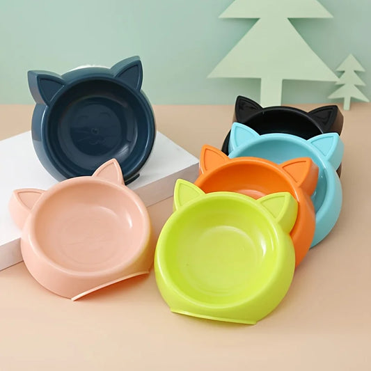 Cat-Shaped Pet Bowl - Non-Slip, Easy-Clean Feeding Dish