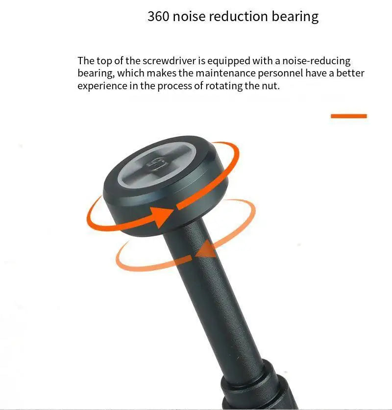 S2 Steel Precision Screwdriver Aluminum Alloy Non Slip Handle Magnetic Tip 360 Noise Reduction Bearing for iPhone Samsung Repair