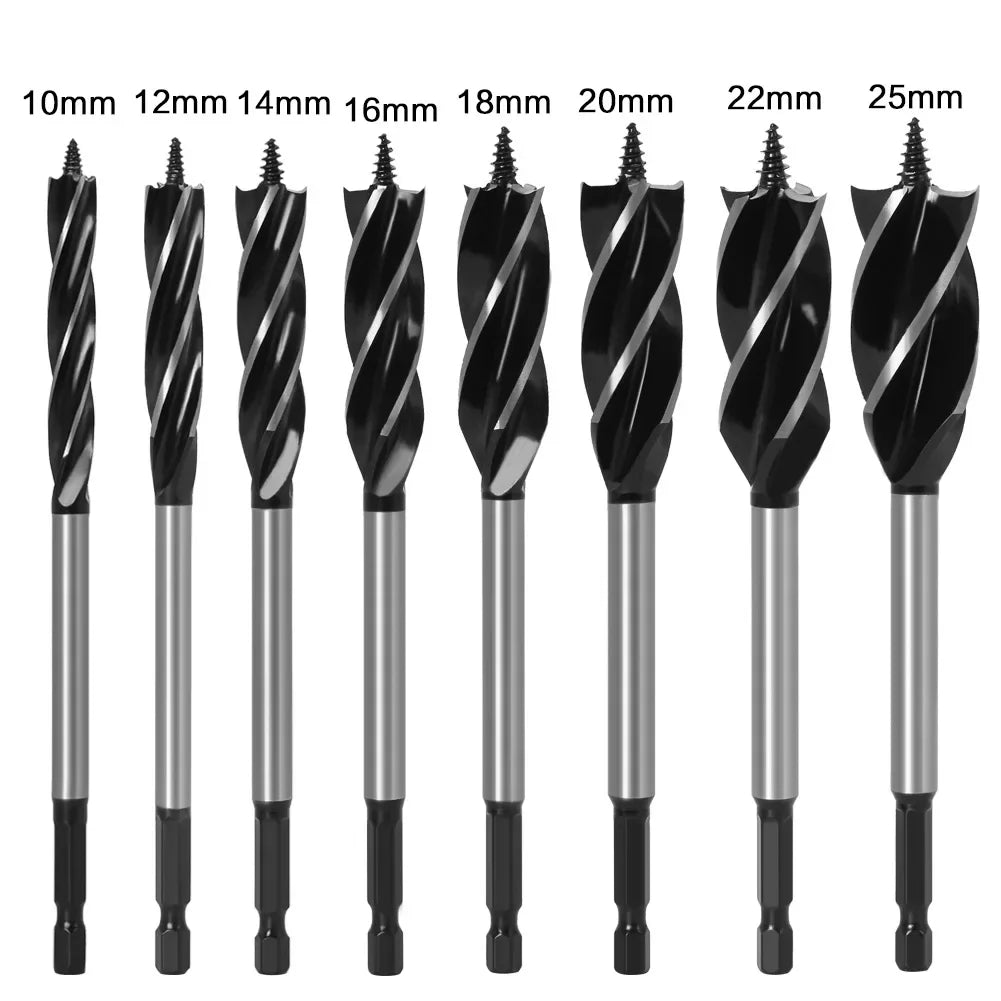 Hole Opener 10-35mm 1/4'' Hex Shank Twist Drill Bit, Reamer Auger Carpenter Joiner broca Drill Bits for Wood  Woodworking Tools