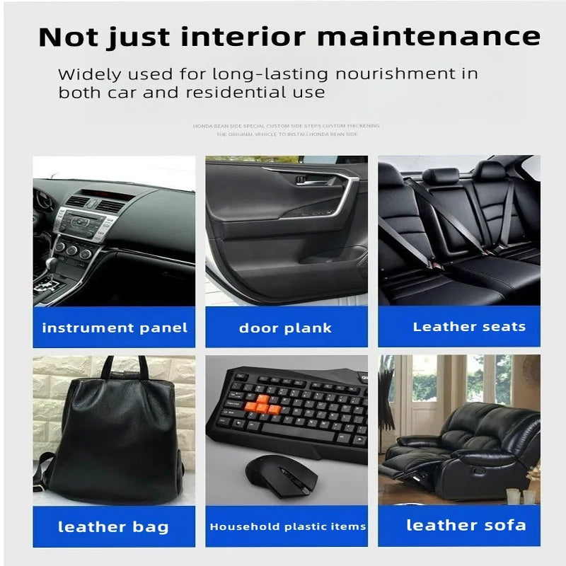 All-in-1 Car Interior Scratch Repair Paste - Plastic Leather Scratch Fix, Polishing & Anti-Aging for Tires Seats Steering Wheel