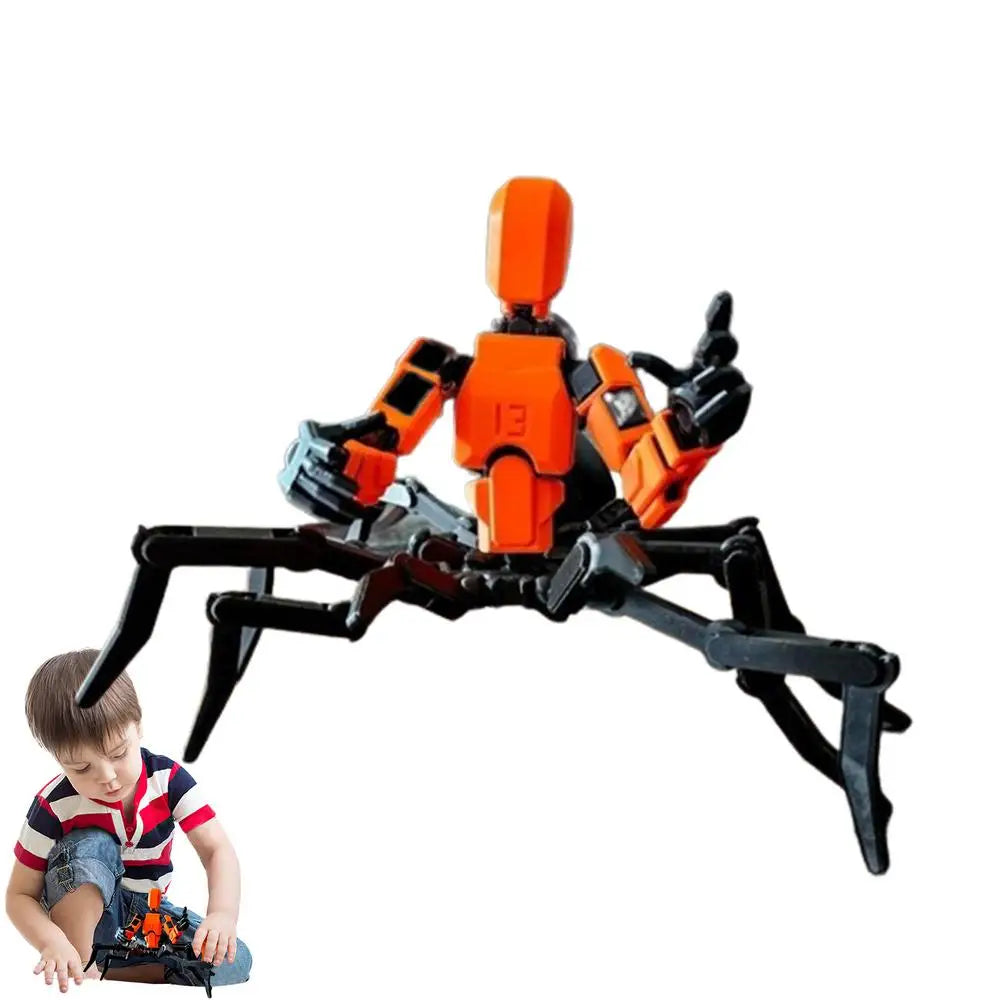 3D Movable Multi-Joint Robot Action Figure — Poseable Desktop Toy & Decor