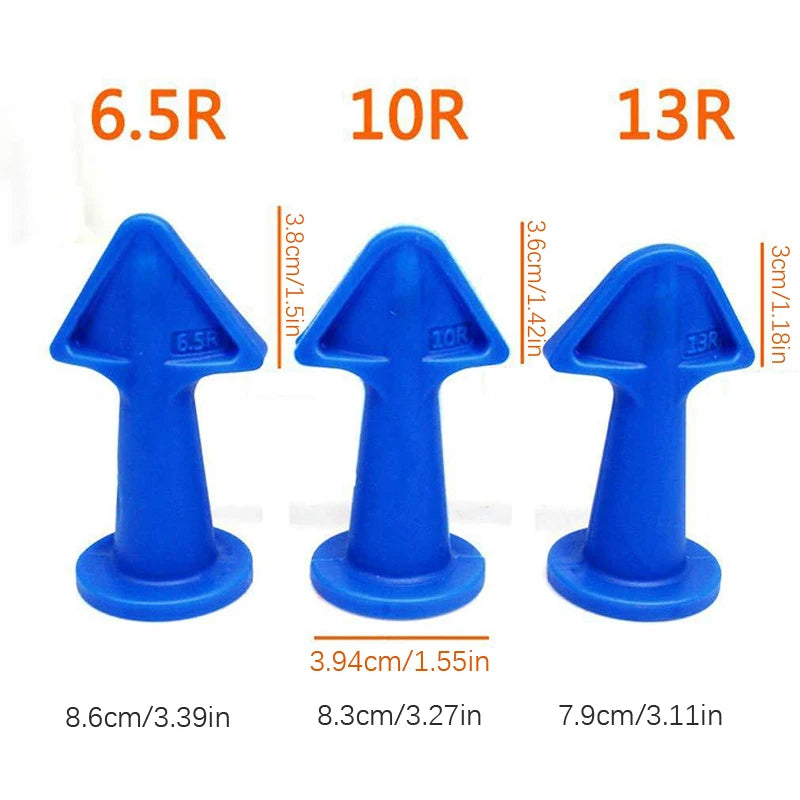 3pcs/set Joint filling nozzle applicator Silicone sealant tool Floor cleaning tile dirt scraper Glue filling tool Glue God Tool