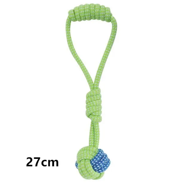 Cotton Rope Dog Toy Ball - Chew & Toothbrush Tug Toy – photo 9
