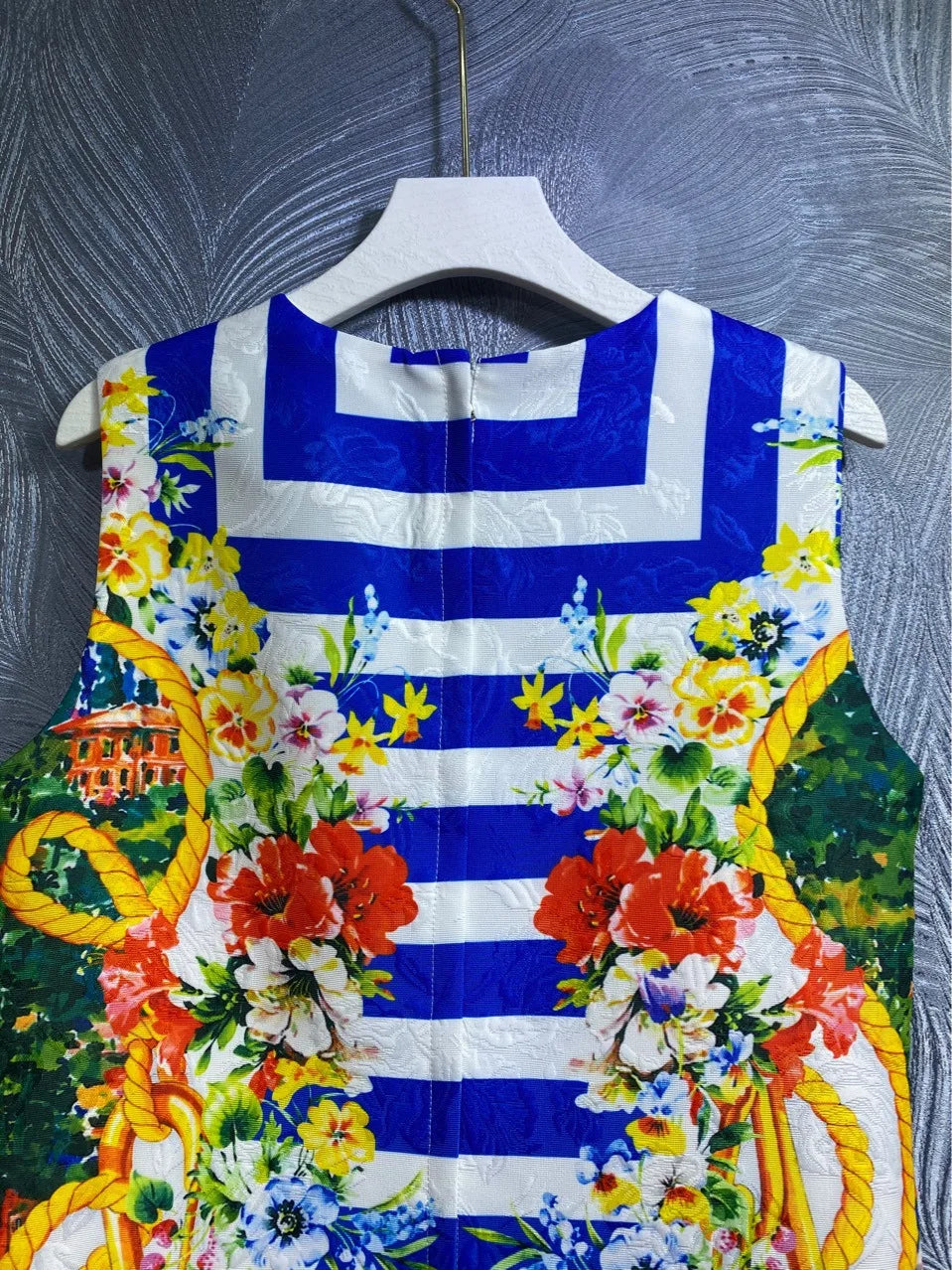 Ladies 2026 Summer Clothes New Fashion Round Neck Printed Vest Dress Retro Sleeveless Slim Fit Short Elegant Women's Dress
