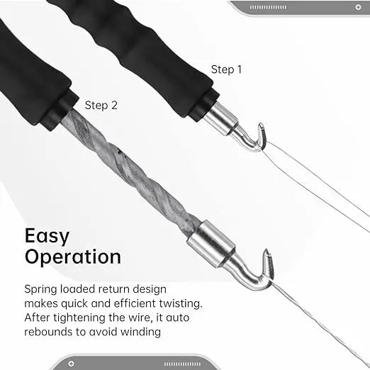 2026 New Semi-Automatic Rebar Tying Machine Wire Knoting Pliers Straight Pull Bar Binding Hook Construction Site Winding Tool