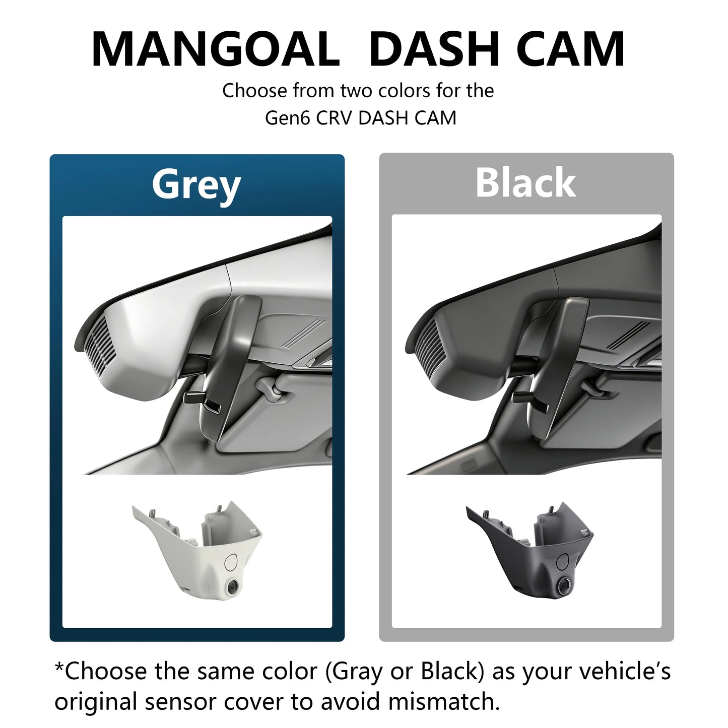 Mangoal 4K OEM-Style Dash Cam — Honda CR-V & CR-V Hybrid Gen6 (2023-2026)