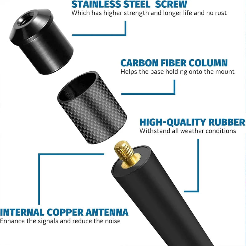 32cm Universal AM/FM Radio Antenna — Fits Chevrolet Silverado & Most Trucks