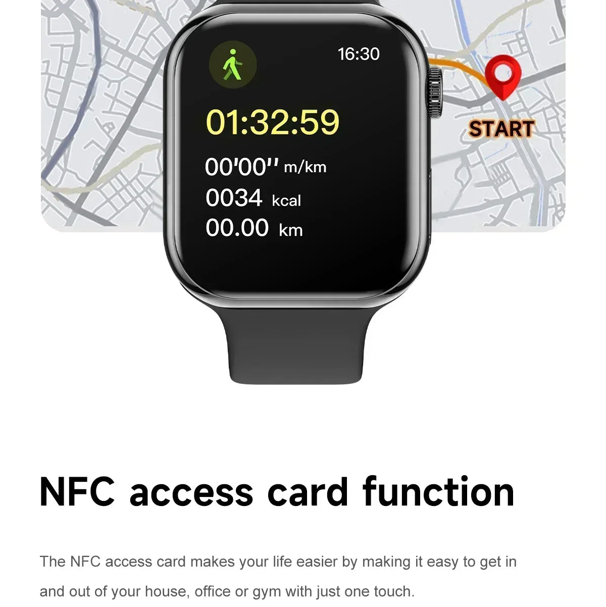 Smart Watch Series 10 – 1.9" OLED HD Screen, GPS, NFC, BT Calling, Wireless Charging, IP68 | iOS & Android | Multiple Strap Options
