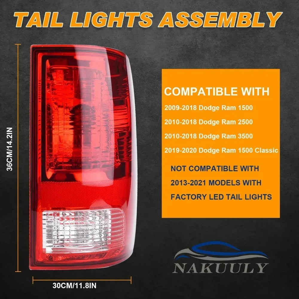 Halogen Tail Light — Dodge RAM 1500/2500/3500 (2009-2018)
