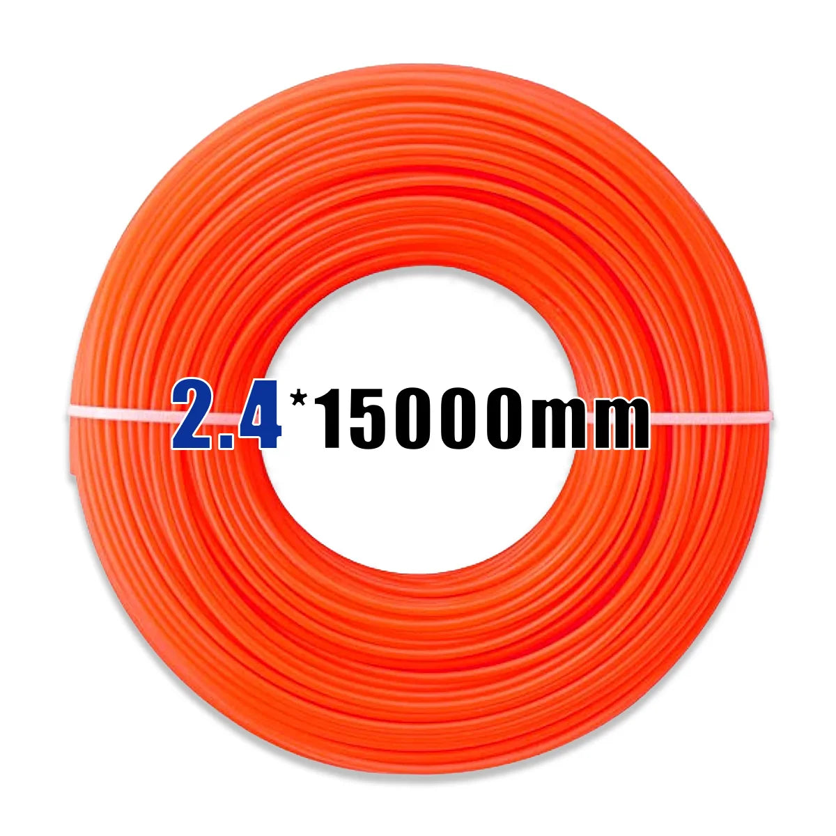 15m*2.0/2.4/2.7/3mm Mowing Nylon Grass Trimmer Rope Brush Cutter Strimmer Line Mowing Wire Lawn Mower Accessory（circle shape）