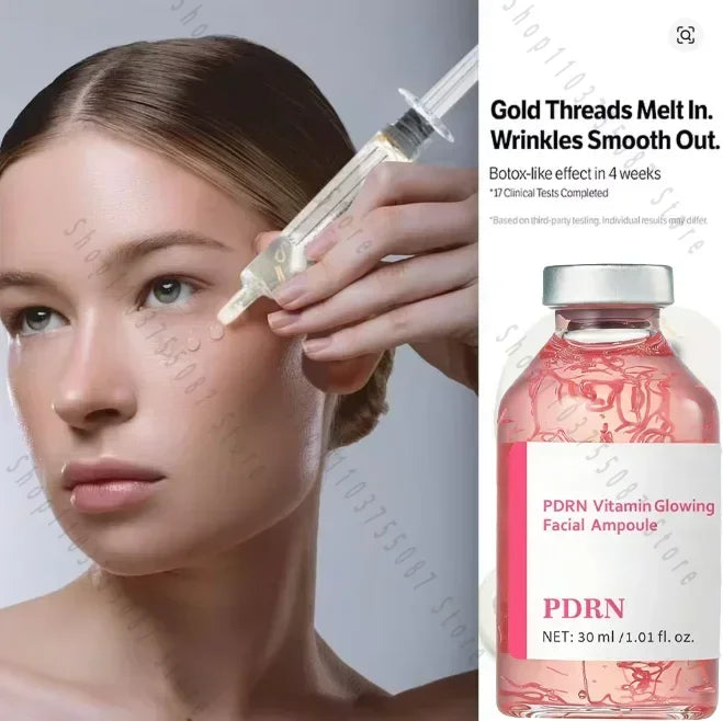HF703 30ml Soothing Facial Ampoule Serum, Vitamin Hydrating Anti-Wrinkle Essence Restore Elasticity for Dry Aging Skin