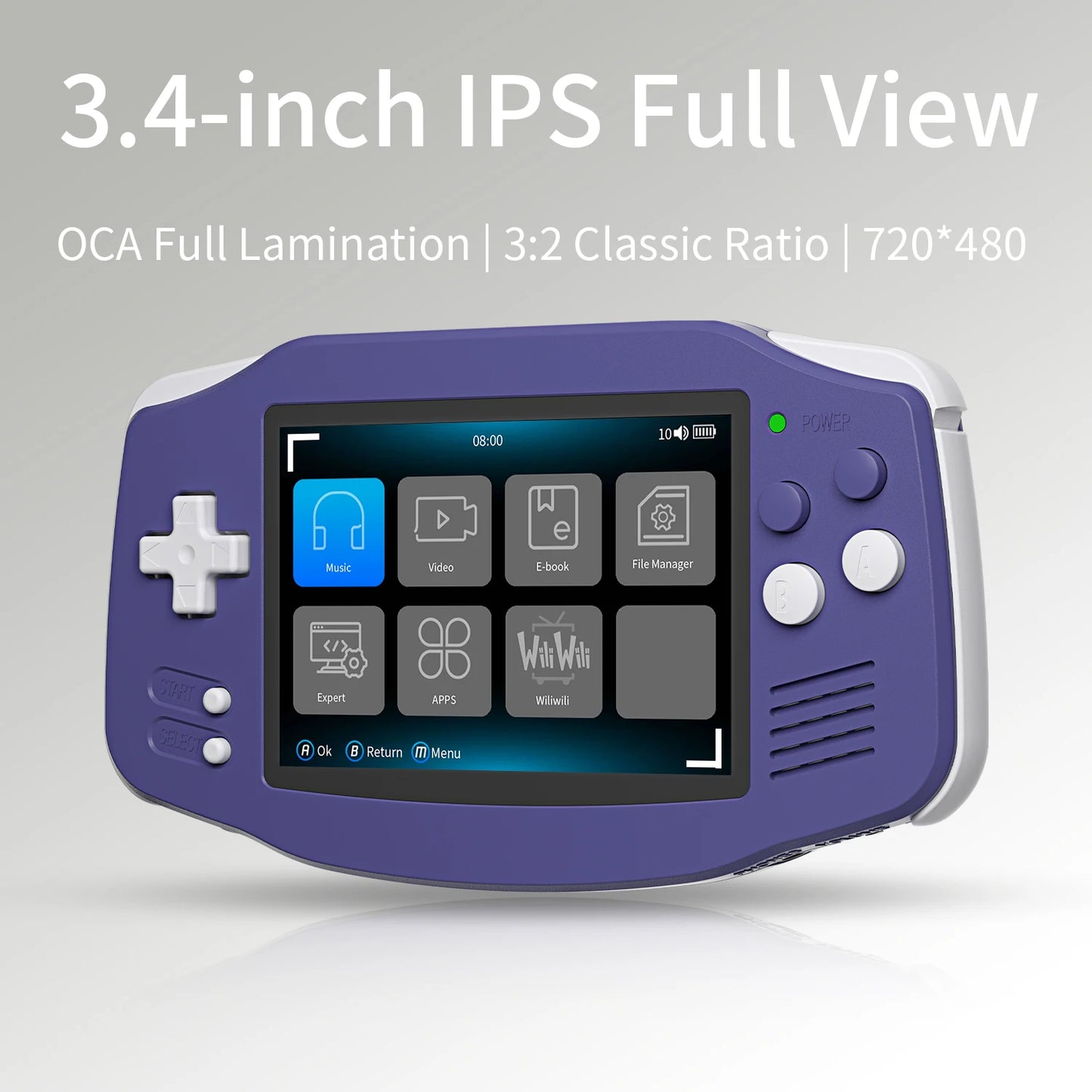 Anbernic RG34XX 64Bit Retro Handheld Game Player 3.4-inch IPS Screen HD-Support TV Portable Game Console 3500mAh streaming Gift
