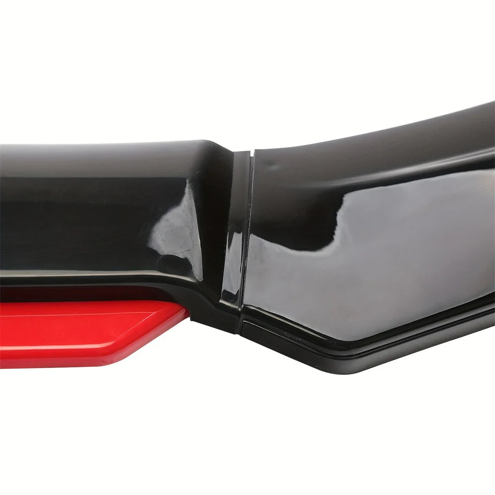 3PCS Universal Car Front Bumper Lip Splitter Body Kit Spoiler Diffuser Protector Impact-Resistant