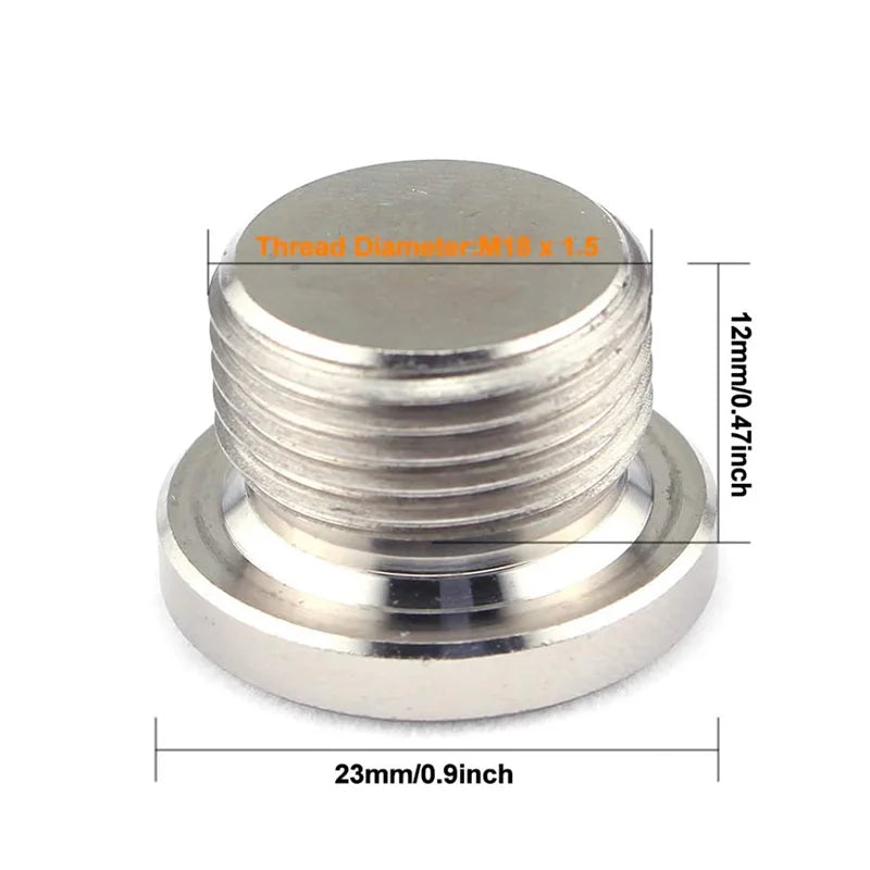 SS304 Hex Weld Bung & Nut — M18x1.5 Lambda Sensor Boss