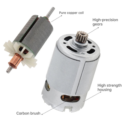 RS550 Motor 9-16T 10.8V-25V Replacement for Cordless Drill
