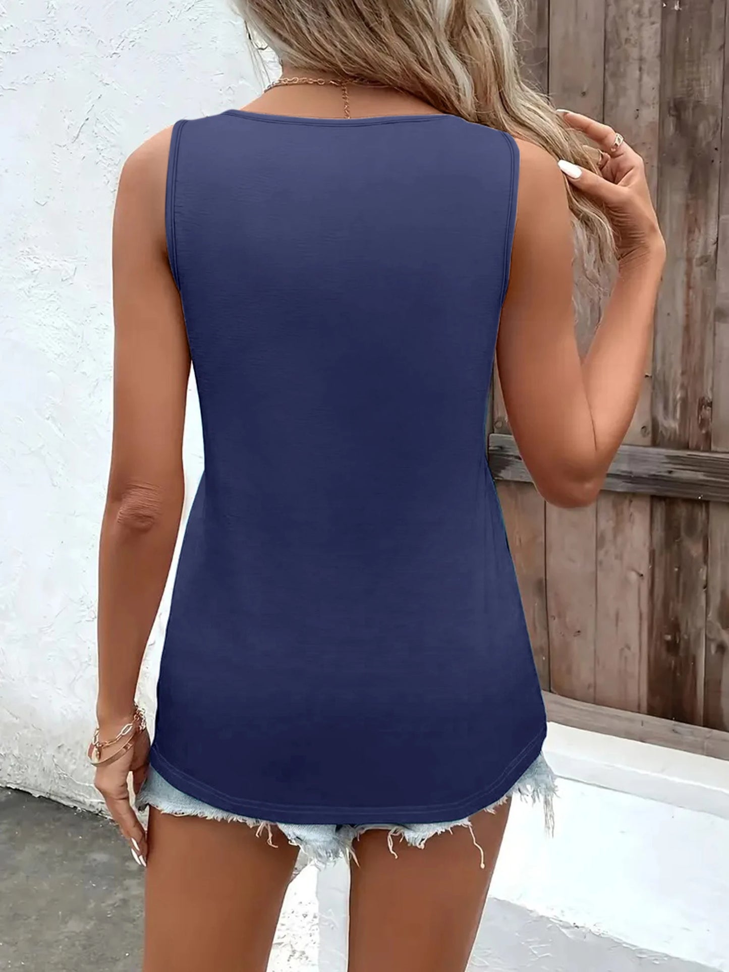 asual Women's Sleeveless V Neck Tank Top Loose Fit Lightweight Breathable Blouse for Summer Beach Vacation Office Daily Wear