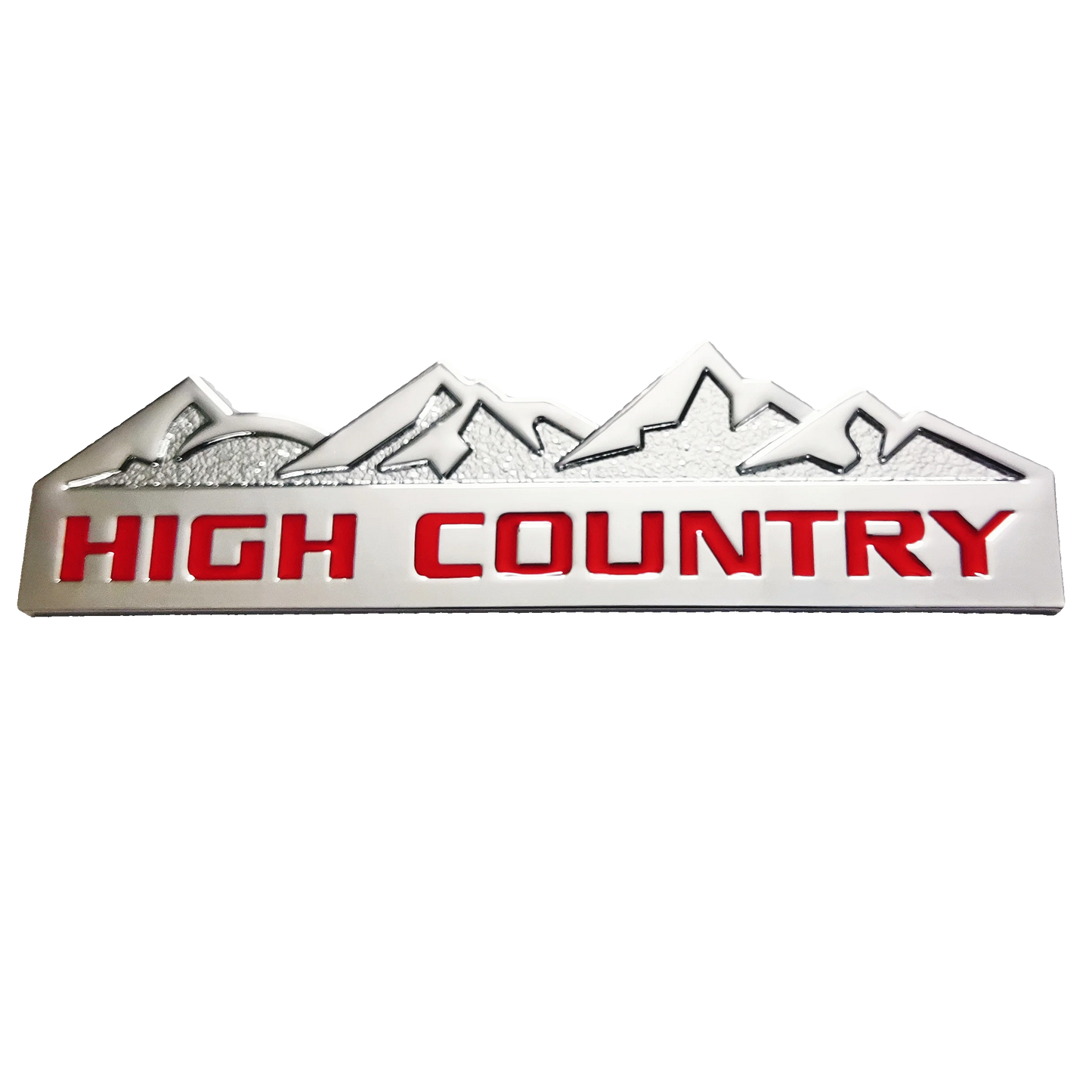 HIGH COUNTRY 3D Zinc Alloy Car Sticker Suitable for Chevrolet, Jeep, Dodge and Ford Modified Snow Mountain Metal Car Logo