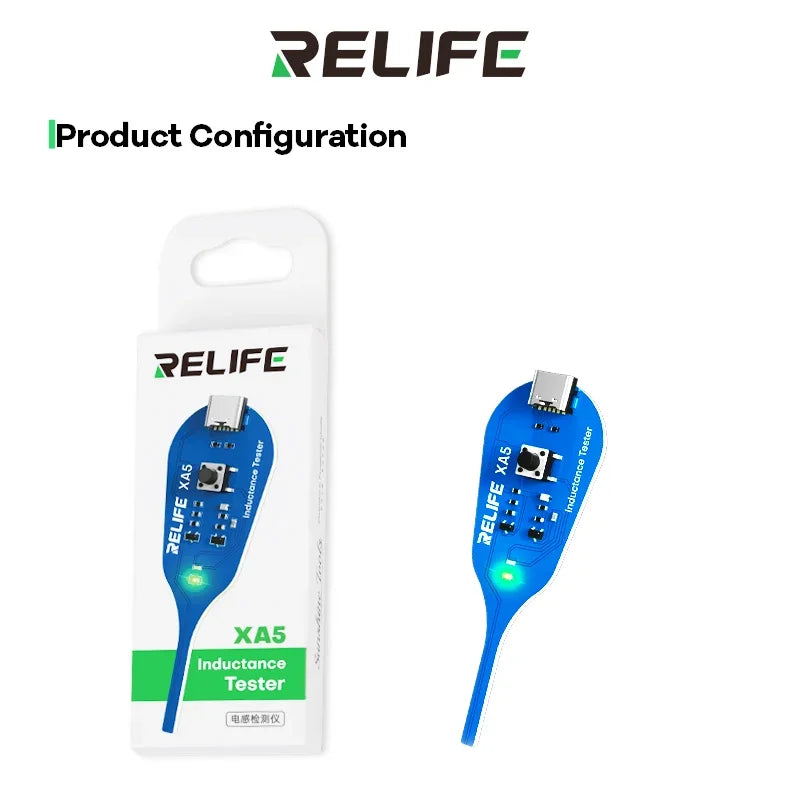 RELIFE XA5 Inductance Tester Electromagnetic Non-Contact Fault Detection for Phones PCB Motherboard Repair Diagnostics Tool