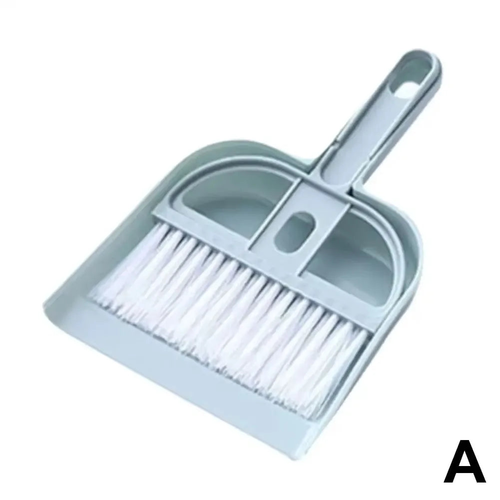 Mini Desk Broom And Dustpan Set Small Handheld Brush Dustpan For Desktop Keyboard Tabletop Cleaning