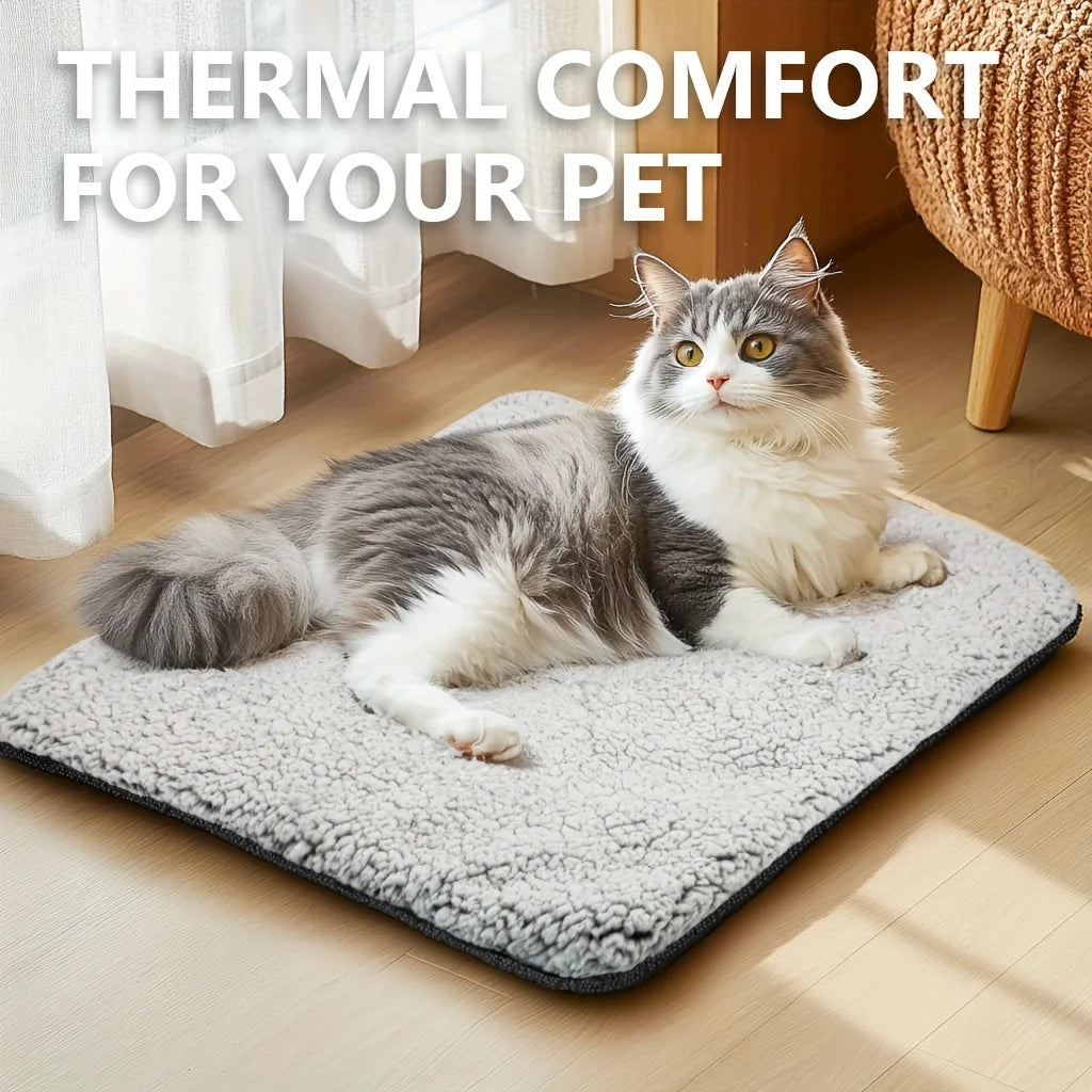 Self-Heating Pet Blanket Pad - Washable Warm Cushion – photo 2