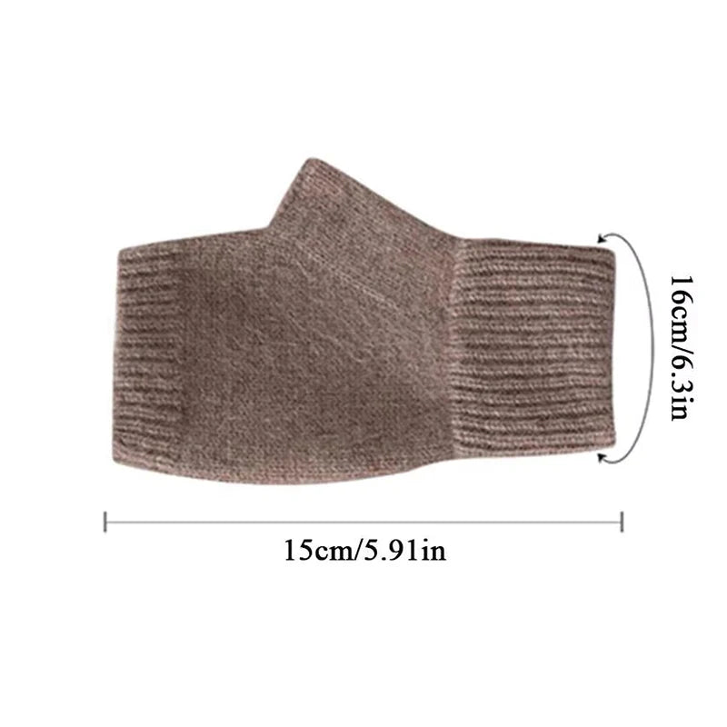 Knit Fingerless Gloves - Half Finger Winter Mittens and Arm Warmers - photo 6